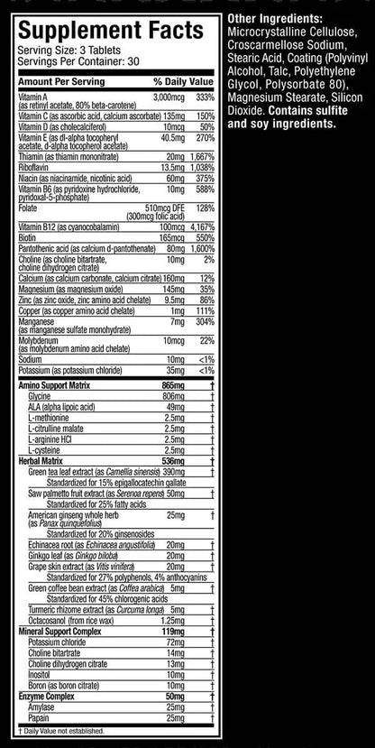 Nutrex Research Vitadapt Complete – Premium Sports Multivitamin | Be Unstoppable | 90 Capsules