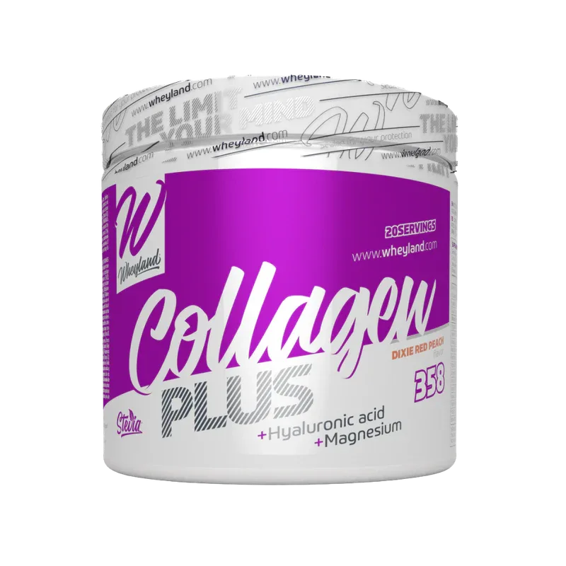 Wheyland Collagen Plus + Hyaluronic Acid + Magnesium – Dixie Red Peach | 358g | 20 Servings