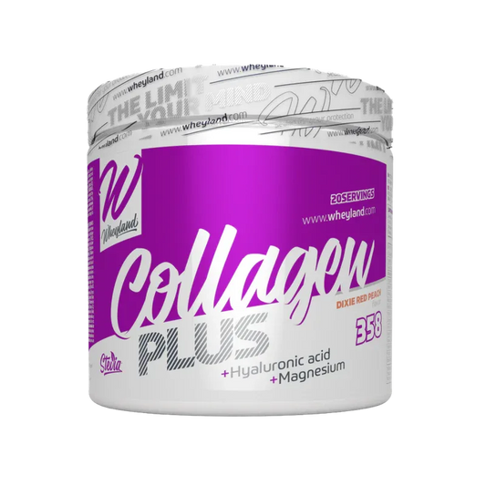 Wheyland Collagen Plus + Hyaluronic Acid + Magnesium – Dixie Red Peach | 358g | 20 Servings