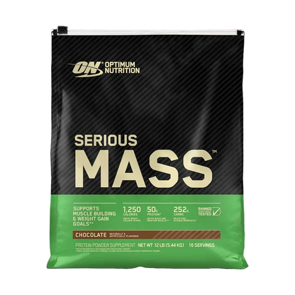 Optimum Nutrition Serious Mass Gainer – Chocolate (12lbs / 5.44kg)