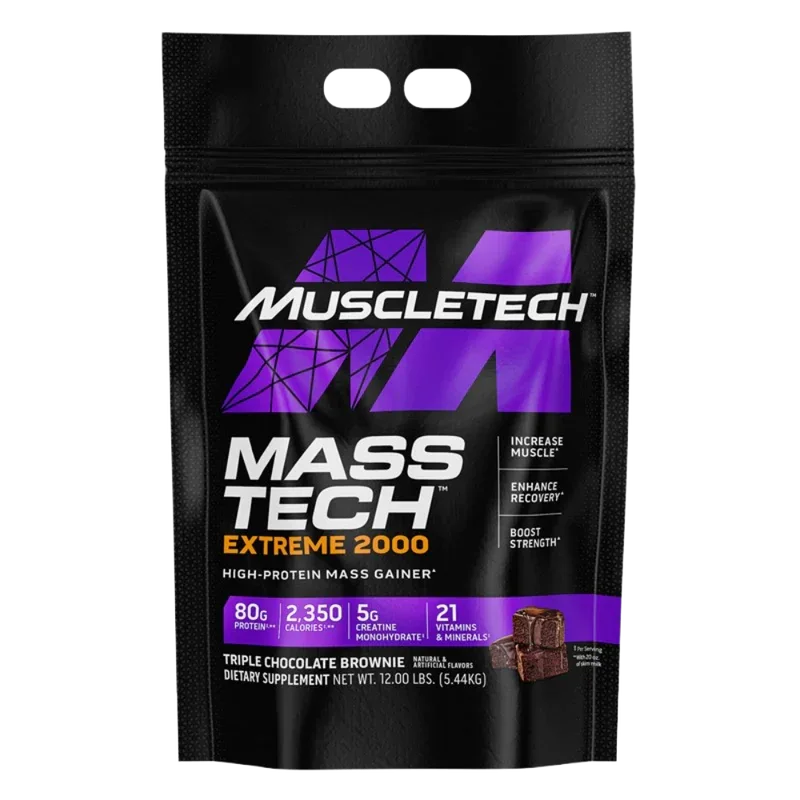 MuscleTech Mass Tech Extreme 2000 – Triple Chocolate Brownie (12lbs / 5.44kg)