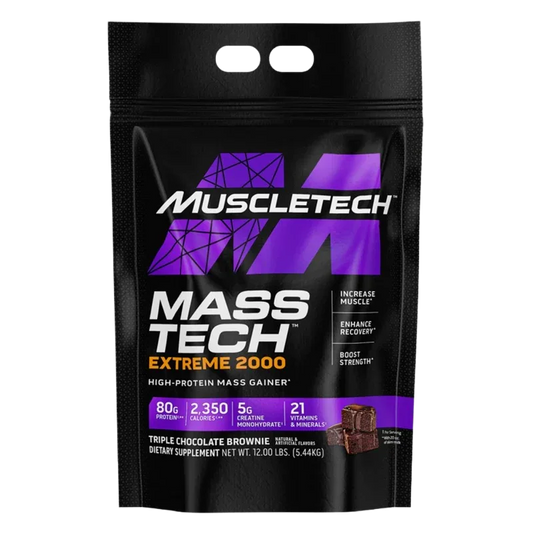 MuscleTech Mass Tech Extreme 2000 – Triple Chocolate Brownie (12lbs / 5.44kg)