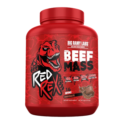Big Ramy Labs Red Rex Beef Mass Gainer – Chocolate (6lbs / 2722g)