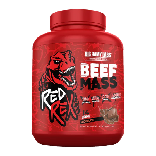 Big Ramy Labs Red Rex Beef Mass Gainer – Chocolate (6lbs / 2722g)