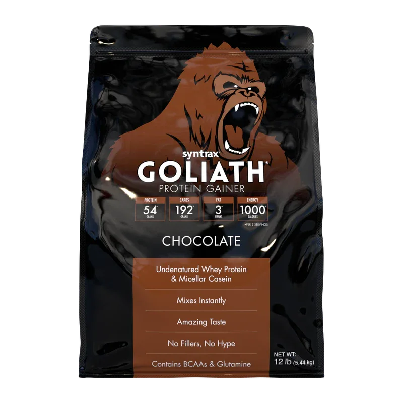 Syntrax Goliath Protein Gainer – Chocolate (12lbs / 5.44kg)