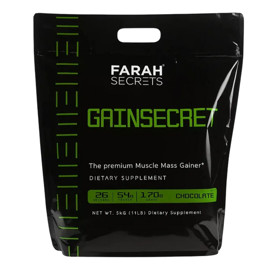Farah Secrets GainSecret Premium Muscle Mass Gainer – Chocolate (5kg / 11lbs)