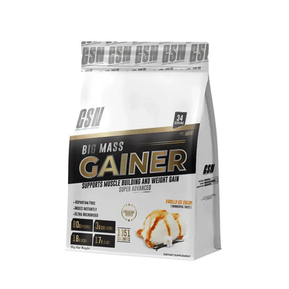 GSN Great Sport Nutrition Big Mass Gainer Pro Series – Vanilla Ice Cream (6kg / 34 Servings)