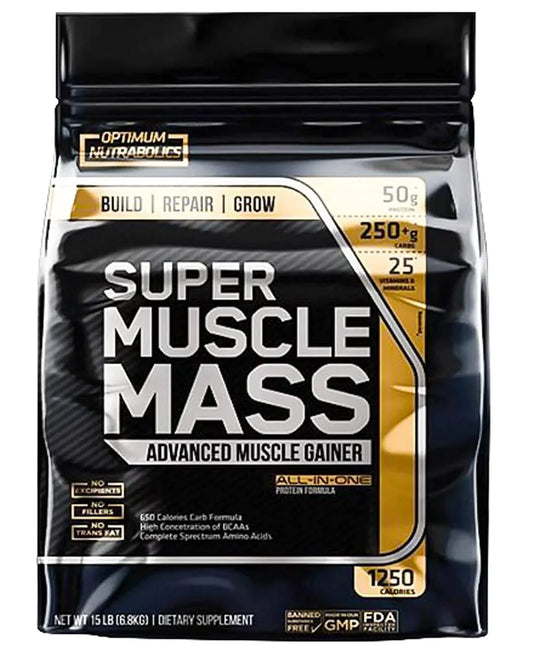 Optimum Nutrabolics Super Muscle Mass Advanced Muscle Gainer (15lbs / 6.8kg)