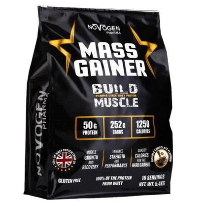 Novogen Pharma Mass Gainer – Double Chocolate Flavour (2.7kg / 5.4kg)