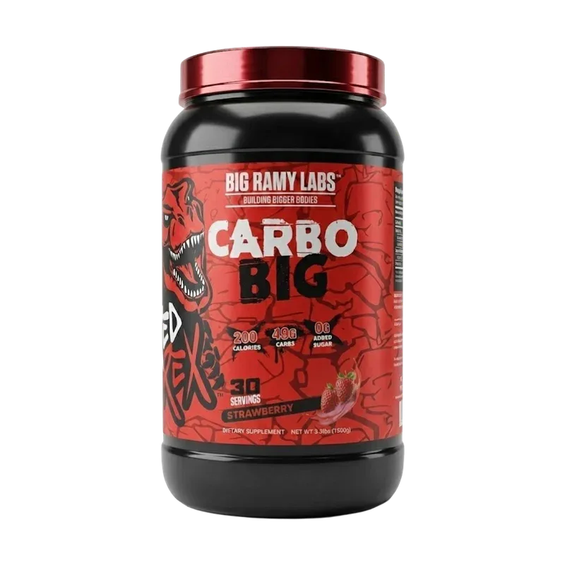Big Ramy Labs Carbo Big Carbohydrate Supplement – Strawberry (1500g / 30 Servings)