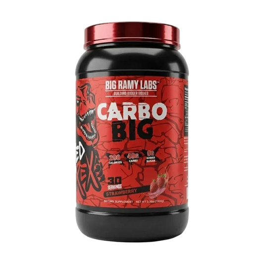 Big Ramy Labs Carbo Big Carbohydrate Supplement – Strawberry (1500g / 30 Servings)