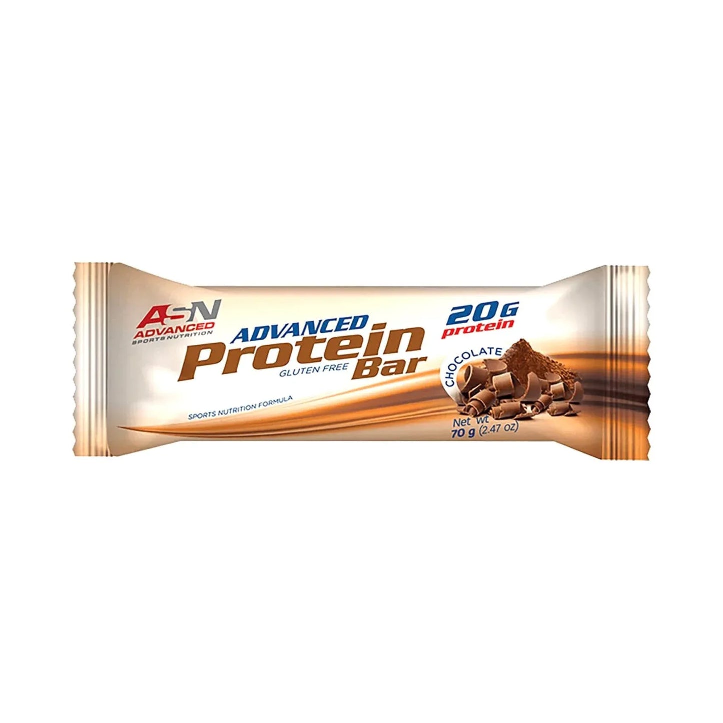 ASN Advanced Sports Nutrition Protein Bar – Chocolate, Gluten Free (70g / 20g Protein)