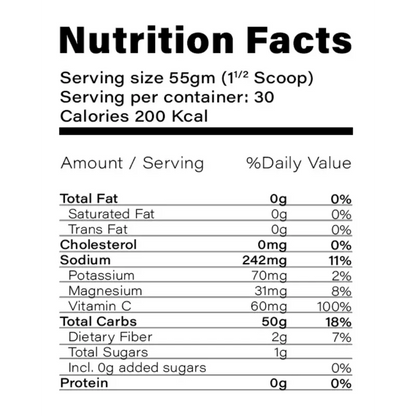 ASN Advanced Sport Nutrition Carbo Blast – Pineapple Flavour (1.65kg / 30 Servings)