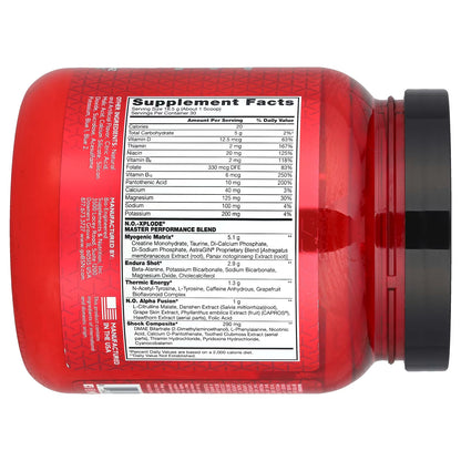 BSN NO-Xplode Legendary Pre-Workout – Blue Raz (555g / 30 Servings)