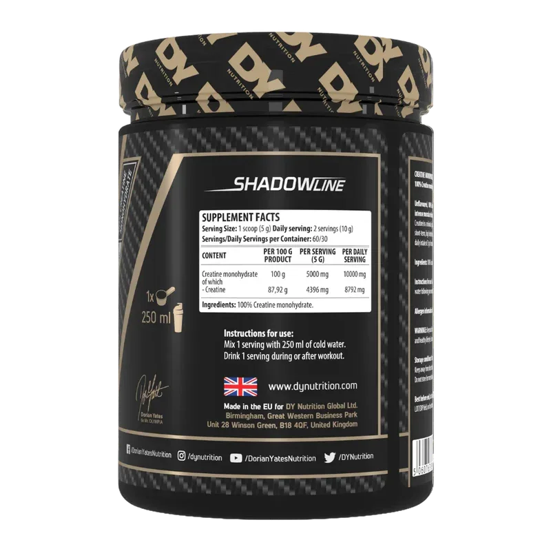 DY Nutrition Creatine Monohydrate 300g – Unflavoured