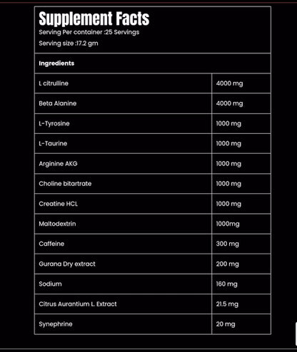 Marvelous Nutrition Experiment – Powerful Pre-Workout, High Caffeine, Fruit Punch (25 Servings)