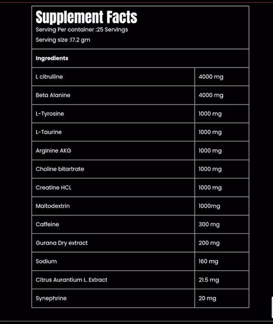 Marvelous Nutrition Experiment – Powerful Pre-Workout, High Caffeine, Fruit Punch (25 Servings)