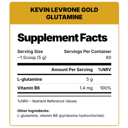 Kevin Levrone Signature Series Gold Glutamine – Unflavoured (300g / 60 Servings)