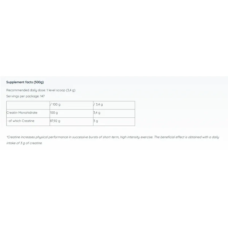Nutriversum Basic Creatine Monohydrate - Unflavored