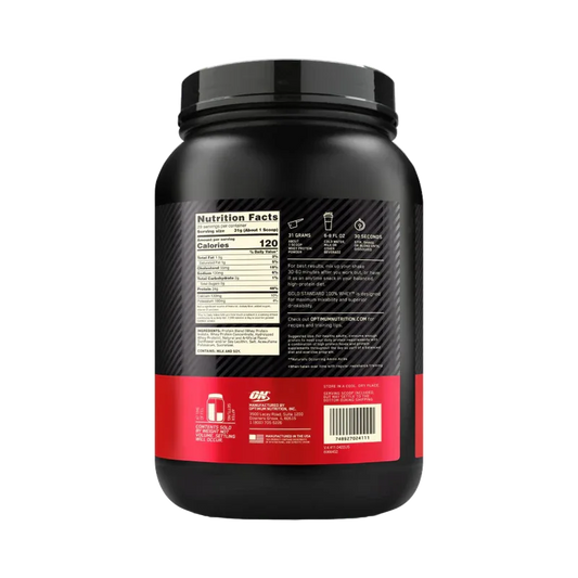 Optimum Nutrition Gold Standard 100% Whey – Double Rich Chocolate (2 lbs)- 29 servings