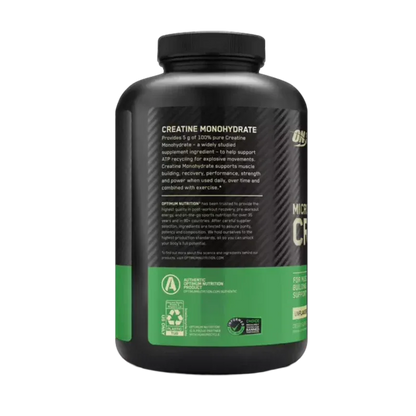 Optimum Nutrition Micronized Creatine Powder – Unflavored (600g / 120 Servings)