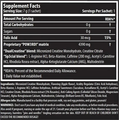 Scitec Nutrition POW3RD! 2.0 – Complex Pre-Workout Concentrate, New & Improved, Power Pear (350g)